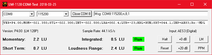 LM-1128 COM-Test